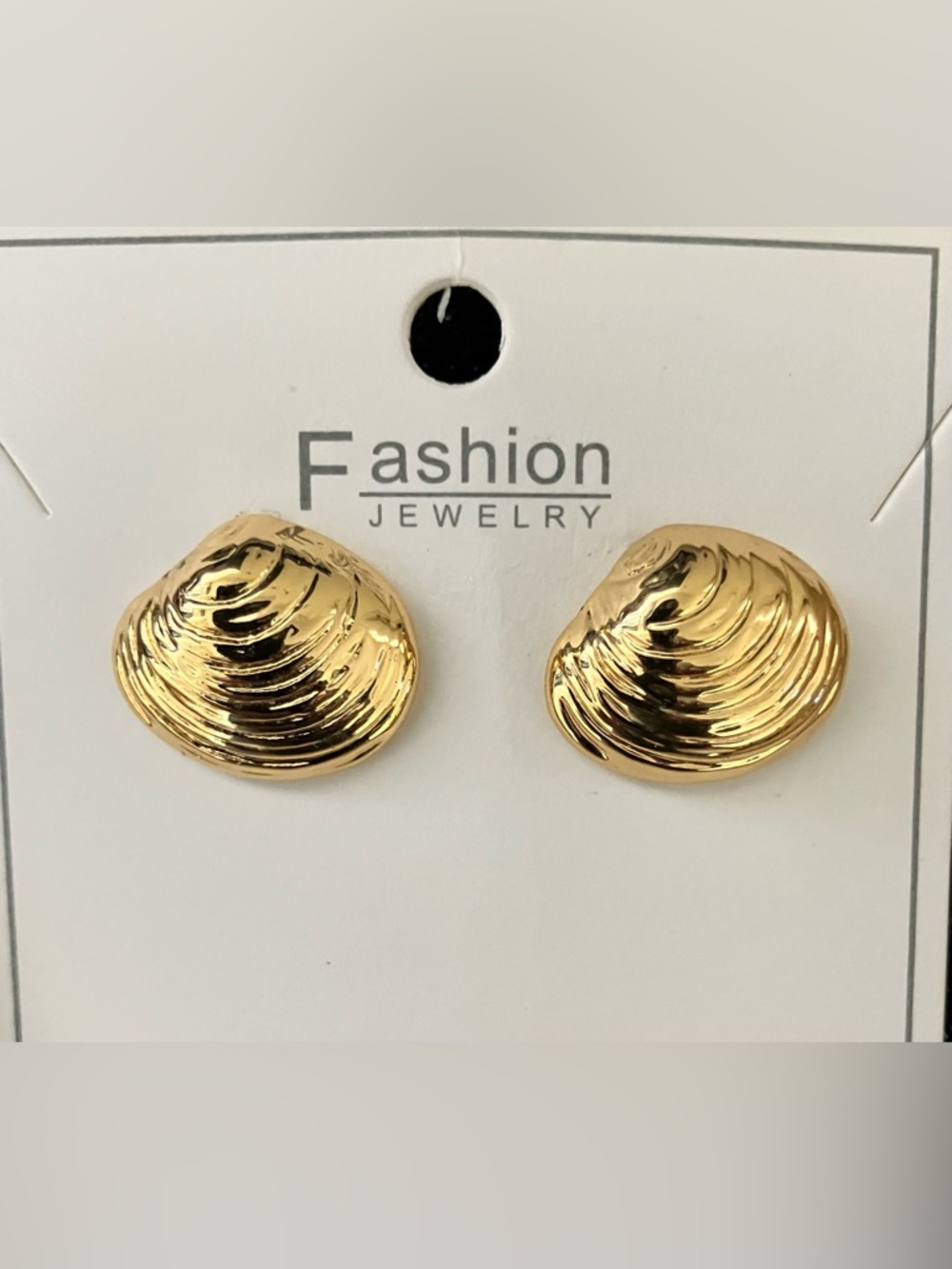 Filmoon Gold Seashell Studs Earrings Dainty Beach Earrings